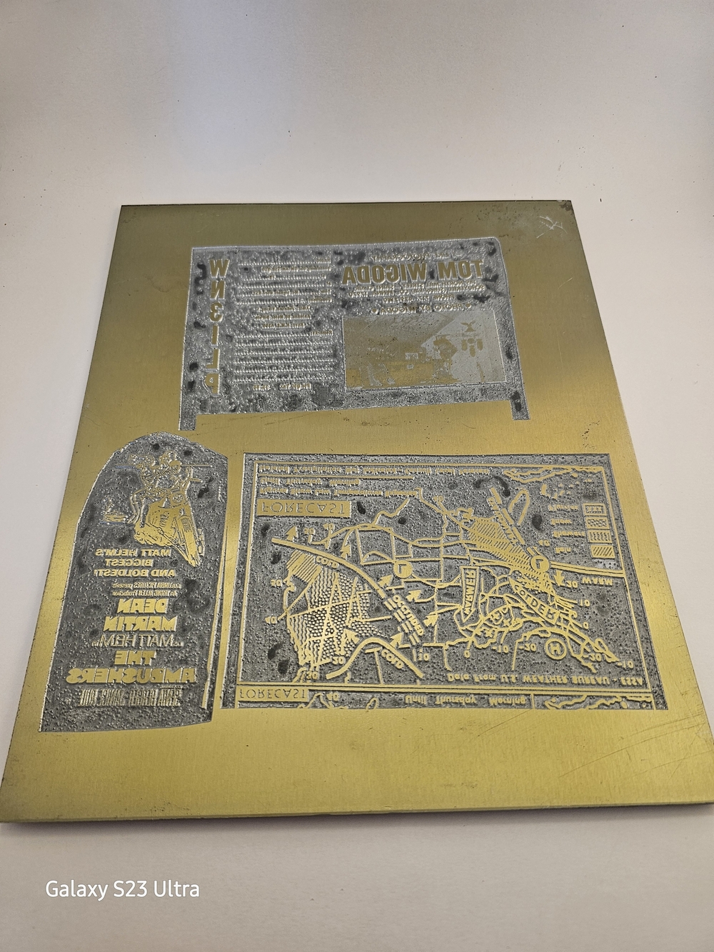 Vintage Photoengraving Plate – The Ambushers (1967) Dean Martin